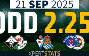 Football Accumulators Tips: 2 Odds 21.09.2025