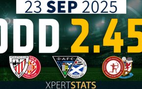 Football Accumulators Tips: 2 Odds 23.09.2025