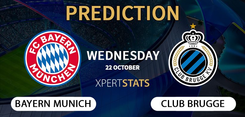 Bayern Munich vs Club Brugge Prediction Champions League 22.10.2025