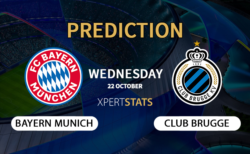 Bayern Munich vs Club Brugge Prediction Champions League 22.10.2025