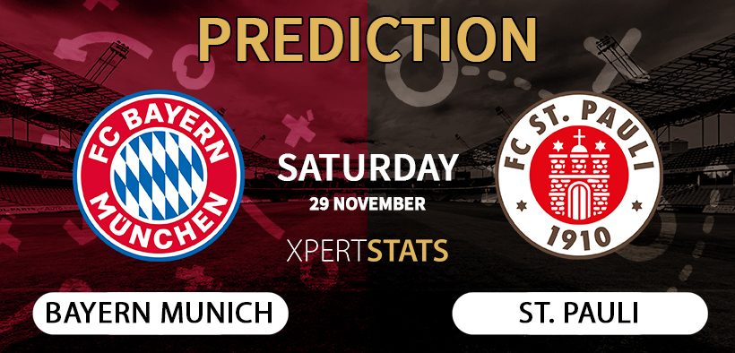 Bayern Munich vs St Pauli Prediction Bundesliga 29.11.2025