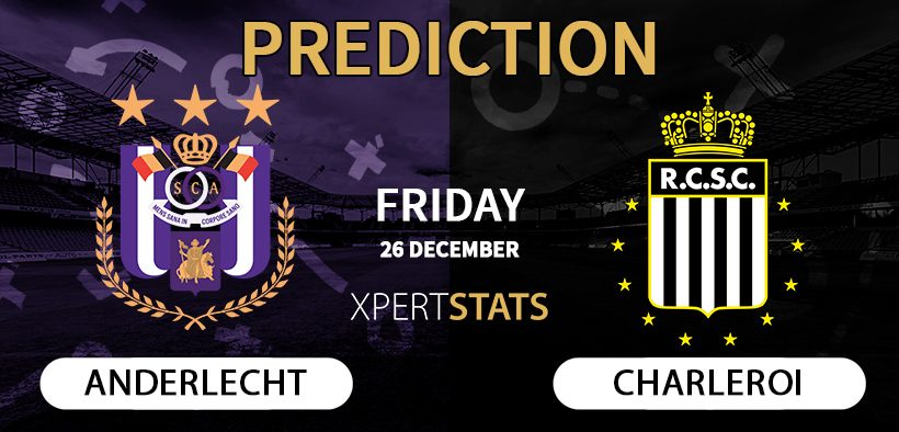 Anderlecht vs Charleroi Prediction Jupiler Pro League 26.12.2025