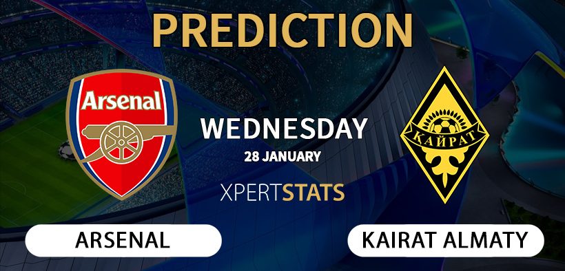 Arsenal vs Kairat Almaty Prediction, Team News, Lineups, Stats 28.01.2026