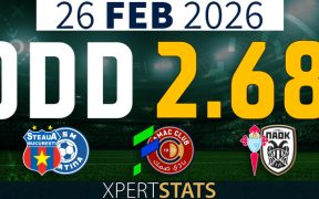 Football Accumulators Tips: 2 Odds 26.02.2026